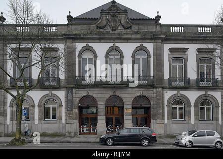 Costruzione della Facoltà di Belle Arti della città di Porto in Portogallo, Europa Foto Stock