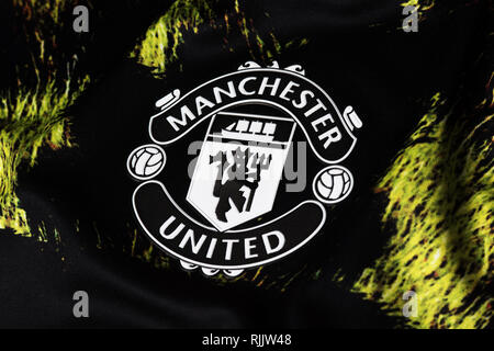 Il Manchester United EA Sports Limited Edition Jersey. Foto Stock