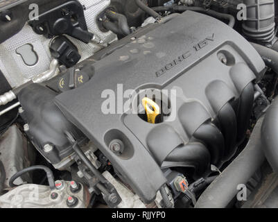 Hyundai 1,6 litri di benzina DOHC 16v benzina auto a motore ( omologati Euro 5 ) Foto Stock