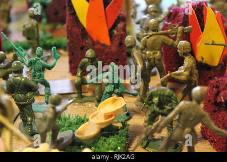 Un sesto livellatrice resa del modello del blitzkrieg invasione della Polonia della II Guerra Mondiale con soldatini. Foto Stock