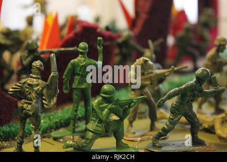 Un sesto livellatrice resa del modello del blitzkrieg invasione della Polonia della II Guerra Mondiale con soldatini. Foto Stock