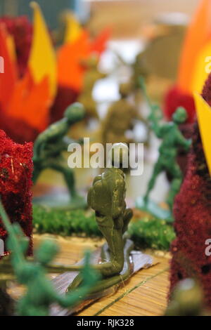 Un sesto livellatrice resa del modello del blitzkrieg invasione della Polonia della II Guerra Mondiale con soldatini. Foto Stock