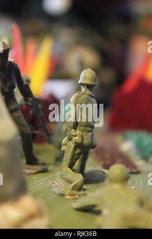 Un sesto livellatrice resa del modello del blitzkrieg invasione della Polonia della II Guerra Mondiale con soldatini. Foto Stock