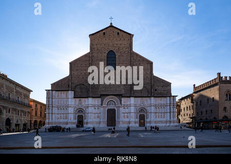 Basilica di San Petronio a Bologna Foto Stock