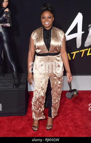 Los Angeles, Stati Uniti d'America. 05 feb 2019. Idara Victor alla premiere del film 'Alita: Battle Angel' al Westwood Village Regency Theatre. Los Angeles, 05.02.2019 | Utilizzo di credito in tutto il mondo: dpa/Alamy Live News Foto Stock