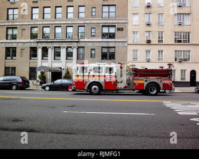 Veicolo Fire-Department, NYFD, New York, Stati Uniti d'America Foto Stock