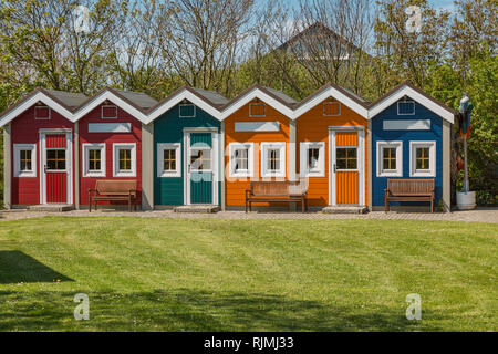 Colorate case in legno Foto Stock