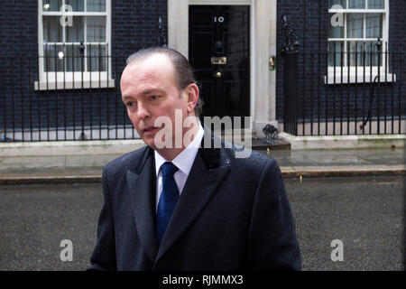 Quentin Willson di FairFuelUK, esterno 10 di Downing Street a Londra. Il 7 marzo 2012. Foto Stock