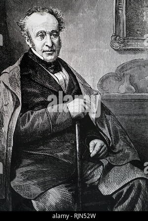 Roderick Impey Murchison (1792-1871); geologo britannico che per primo ha descritto ed esaminato il sistema Silurian. Foto Stock