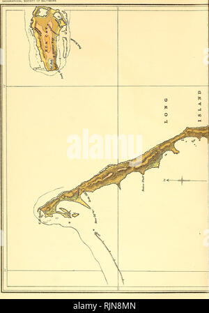 . Il Bahama Isole. Spedizioni scientifiche. La Società Geografica di Baltimora. Si prega di notare che queste immagini vengono estratte dalla pagina sottoposta a scansione di immagini che possono essere state migliorate digitalmente per la leggibilità - Colorazione e aspetto di queste illustrazioni potrebbero non perfettamente assomigliano al lavoro originale. Shattuck, George Burbank, 1869-1934, [dal vecchio catalogo] ed. New York, Londra, la Macmillan company Foto Stock