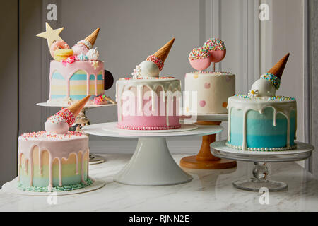 Torta fatta in casa la selezione Foto Stock