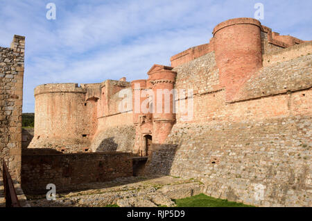 Fort de Salses, Salse le Chateau, Languedoc-Roussillon, Francia Foto Stock