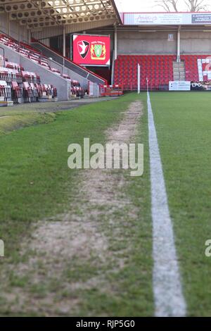 Cheltenham Town FC v Yeovil Town FC presso la rampa di LCI Stadium, Whaddon Road (Sky scommessa lega due - 26 dicembre 2017) - Foto di Antony Thompson - TH Foto Stock