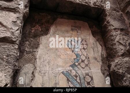 Vecchia scultura in Armenia Foto Stock