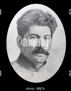 Joseph Stalin (1878 - 1953); rivoluzionario sovietico e politico di etnia georgiana. Egli dominava la Unione Sovietica dal mid-1920s fino alla sua morte nel 1953, tenendo i titoli di Segretario Generale del Partito Comunista dell'Unione Sovietica da 1922 a 1952 e la nazione il Premier dal 1941 al 1953 Foto Stock