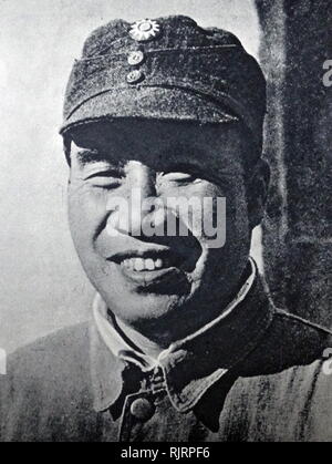 Zhu De (1886 - 1976), cinese generale, Warlord, politico, rivoluzionario e uno dei pionieri del Partito Comunista della Cina. Foto Stock