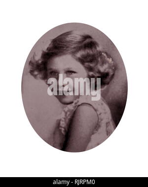 La Principessa Elisabetta (di età compresa tra i quattro, 1930), in seguito, Elizabeth II (nato il 21 aprile 1926), Regina del Regno Unito e gli altri regni del commonwealth. Foto Stock