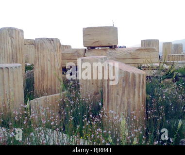 L'Acropoli di Atene, compreso il Partenone. V secolo A.C. Foto Stock