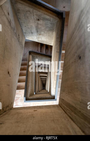 Passi concreti a Barrakka, Valletta, Malta. Foto Stock