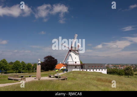 Moelle Dybboel Mulino a vento, Sonderborg, Danimarca, Europa Foto Stock