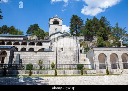 Monastero. Cetinje è la capitale culturale del Montenegro Foto Stock