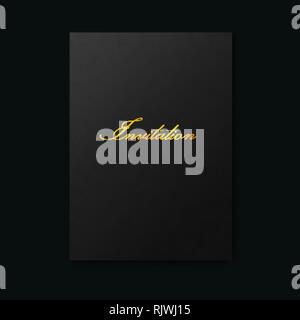 Nero testurizzato sfondo di lusso carta premium Illustrazione Vettoriale