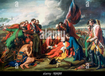 La morte del generale Wolfe, Benjamin West, 1770 Foto Stock