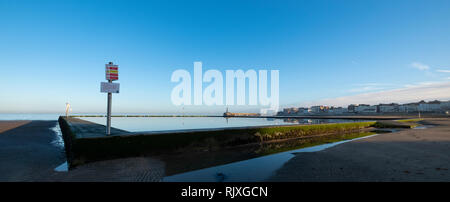 Walpole Bay Pool di marea Margate costa sudorientale Kent England cittadina balneare Foto Stock