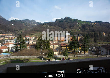 Italia, Lombardia, S. Pellegrino Terme, Grand Hotel Foto Stock