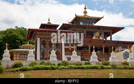 La Boulaye, TEMPEL DER 1000 Budda, gegründet 1987 von Mönchen tibetischen. Lamaistisches Zentrum verbunden mit einer Hochschule für Tibetologie Foto Stock