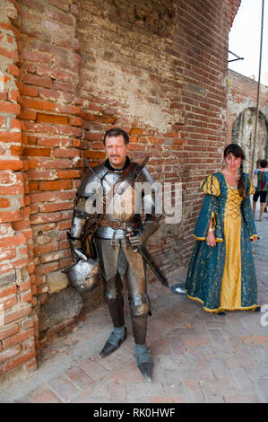 Italia. Lombardia, Soncino - Rocca Sforzesca Foto Stock