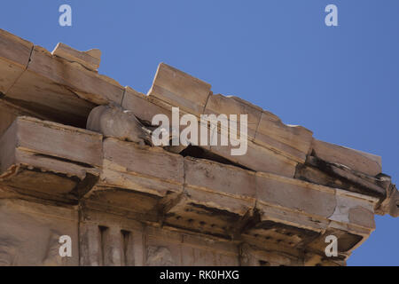 Acropoli di Atene Grecia cavallo sculture del Partenone Foto Stock