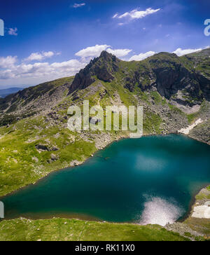 Sette Laghi di montagna Rila in Bulgaria Foto Stock