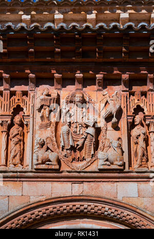 San Juan Chiesa, Moarves de Ojeda, Montaña Palentina, Palencia, Castilla y Leon, Spagna, Europa Foto Stock