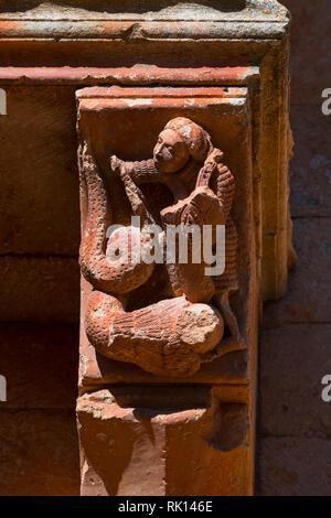 San Juan Chiesa, Moarves de Ojeda, Montaña Palentina, Palencia, Castilla y Leon, Spagna, Europa Foto Stock