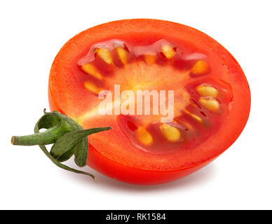 Cocktail a fette di pomodoro isolato di percorso Foto Stock