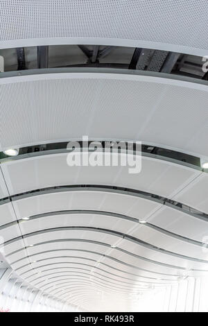 West Kowloon, Hong Kong Feb 04, 2019 : Hong Kong West Kowloon Station. È il solo la stazione di Hong Kong sezione e si collega con la terraferma ch Foto Stock