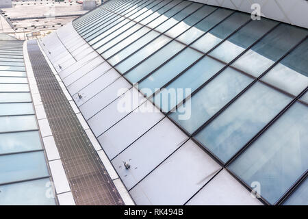 West Kowloon, Hong Kong Feb 04, 2019 : Hong Kong West Kowloon Station. È il solo la stazione di Hong Kong sezione e si collega con la terraferma ch Foto Stock