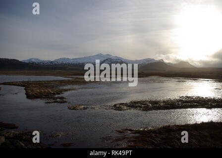 Djpalnssandur auf Island - Islanda Foto Stock