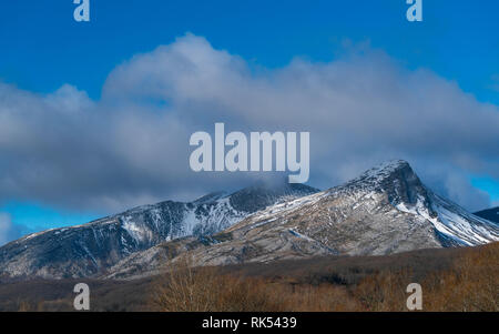 Peña Lampa, di Velilla del río Carrion, Montaña Palentina, Palencia, Castilla y Leon, Spagna, Europa Foto Stock