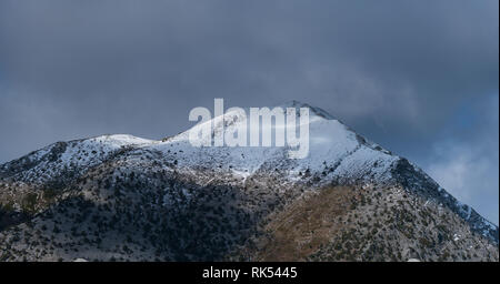 Peña Lampa, di Velilla del río Carrion, Montaña Palentina, Palencia, Castilla y Leon, Spagna, Europa Foto Stock