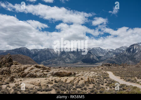 Alabama Hills di Lone Pine California, famoso film location del film per il Western Classic Movies Foto Stock