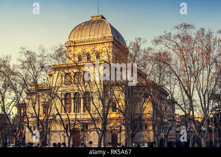 Roma, Italia 02/08/2014 sinagoga esterno Foto Stock