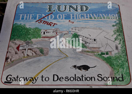 Lund, Sunshine Coast, British Columbia, Canada Foto Stock