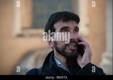 Roma, 09/02/2019: 'futuro al lavoro" manifestazione nazionale unitaria dei sindacati CGIL, CISL e UIL. Maurizio Martina segretario uscente del Partito Foto Stock