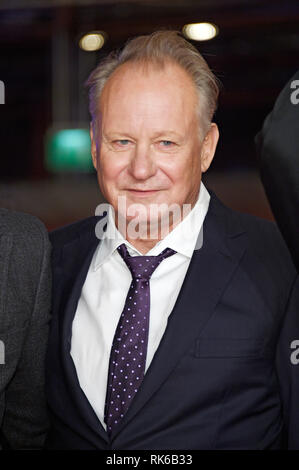 Berlino, Germania. 09Feb, 2019. Stellan Skarsgard frequentando il 'Out Stealing Horses premiere alla sessantanovesima Festival Internazionale del Cinema di Berlino/Berlinale 2019 alla Berlinale Palast il 9 febbraio 2019 a Berlino, Germania. Credito: Geisler-Fotopress GmbH/Alamy Live News Foto Stock