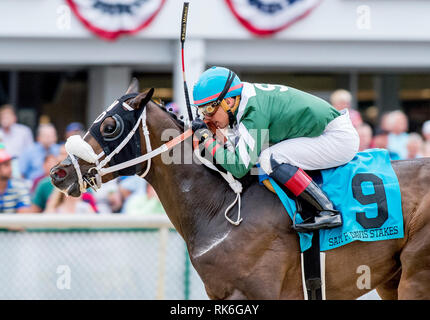 Tampa, Florida, Stati Uniti d'America. Il 9 febbraio, 2019. Febbraio 9, 2019: ben definito #9, guidato da Pablo Morales, vince la Sam F. Davis Stakes sulla baia di Tampa Derby giornata di anteprima a Tampa Bay Downs a Tampa, in Florida. Scott Serio/Eclipse Sportswire/CSM/Alamy Live News Foto Stock