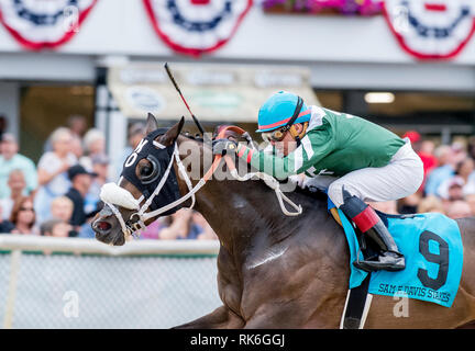 Tampa, Florida, Stati Uniti d'America. Il 9 febbraio, 2019. Febbraio 9, 2019: ben definito #9, guidato da Pablo Morales, vince la Sam F. Davis Stakes sulla baia di Tampa Derby giornata di anteprima a Tampa Bay Downs a Tampa, in Florida. Scott Serio/Eclipse Sportswire/CSM/Alamy Live News Foto Stock