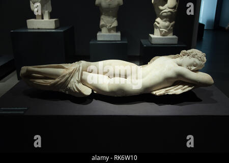 Ermafroditi a pelo dal I secolo a.c. nel Museo Nazionale Romano a Roma Foto Stock