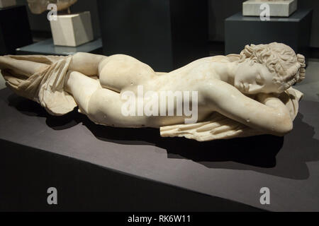 Ermafroditi a pelo dal I secolo a.c. nel Museo Nazionale Romano a Roma Foto Stock